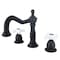 Kingston Brass KS1975PX 8" Widespread Bathroom Faucet, Oil Rubbed Bronze KS1975PX - alternate 1